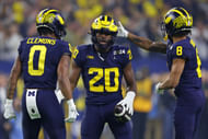 Kalel Mullings at the CFP National Championship -Washington at Michigan